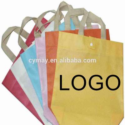 Promotion custom print durable non woven material fabric tote bag