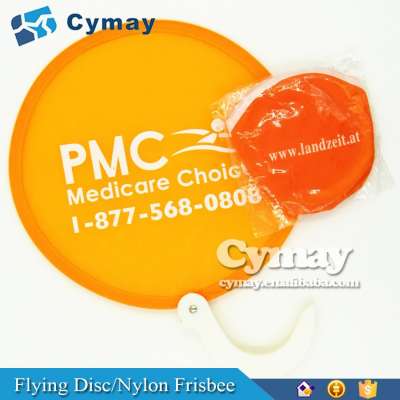 Custom Polyester foldable promotional wholesale throw and catch flying disc