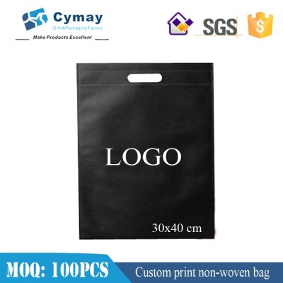 Non woven bag fabric bag with logo print 30x40 cm